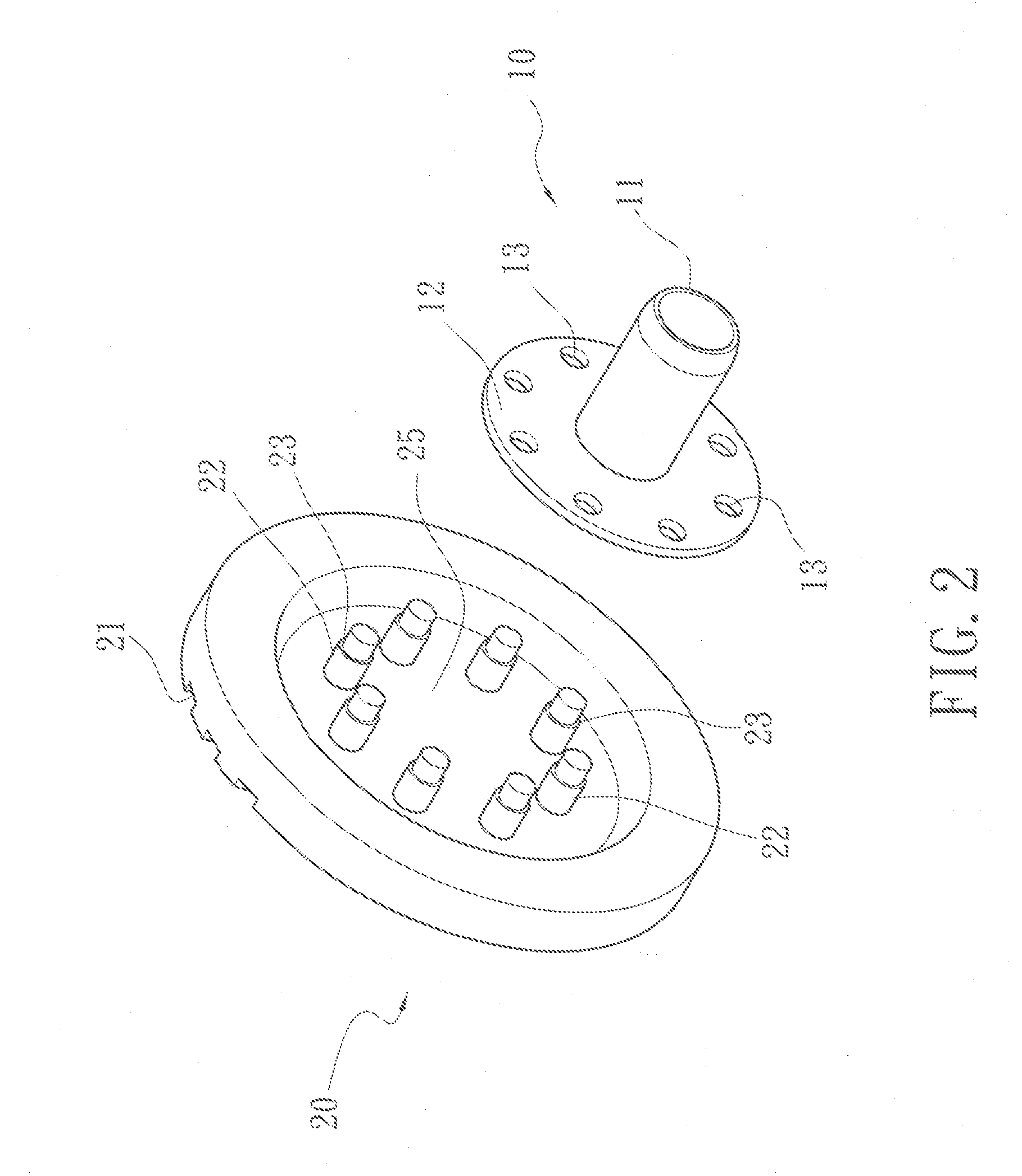 Structure of an outer button