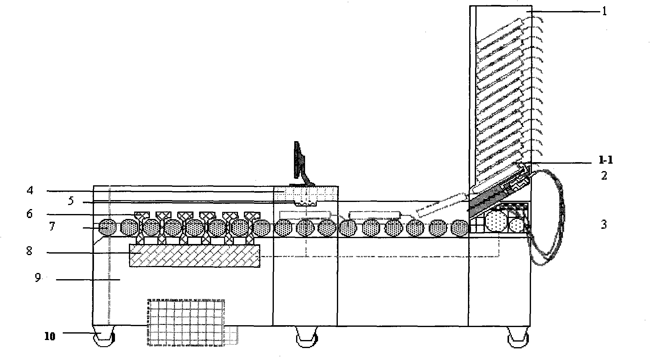 Automatic sorting machine of bagged frozen plasma