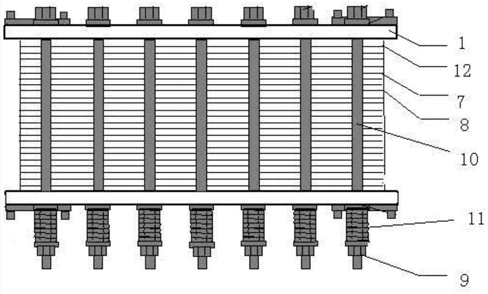 Structure of high-integration-density fuel cell with compensation ability