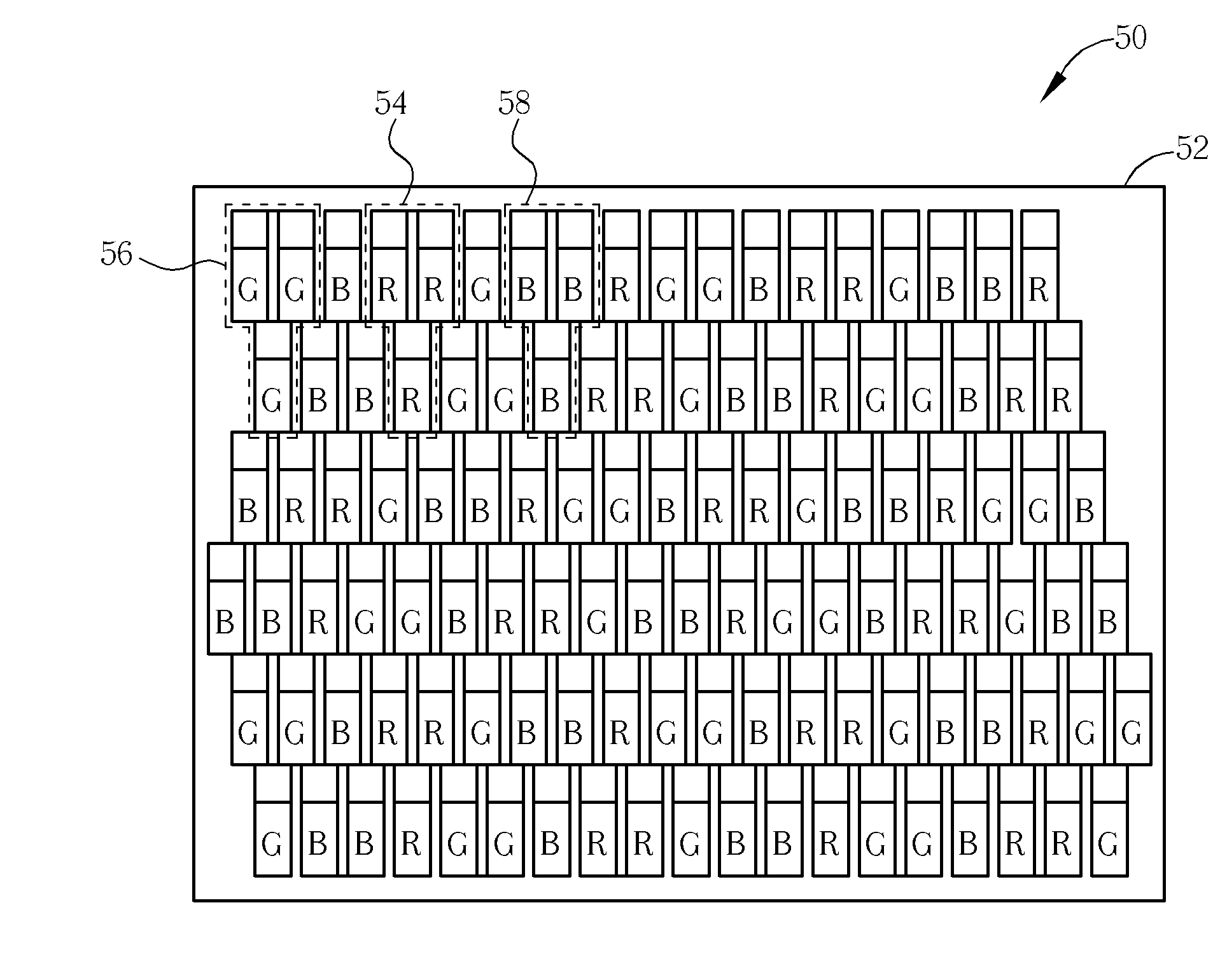 Pixel structure for electroluminescent panel and method of fabricating same