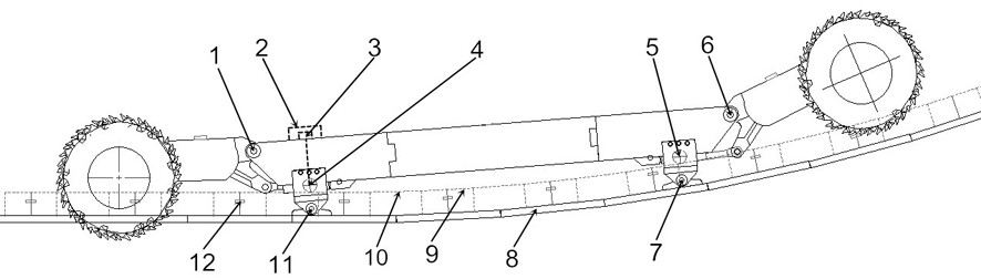 A posture solution and prediction method of mining and transportation equipment in fully mechanized mining face