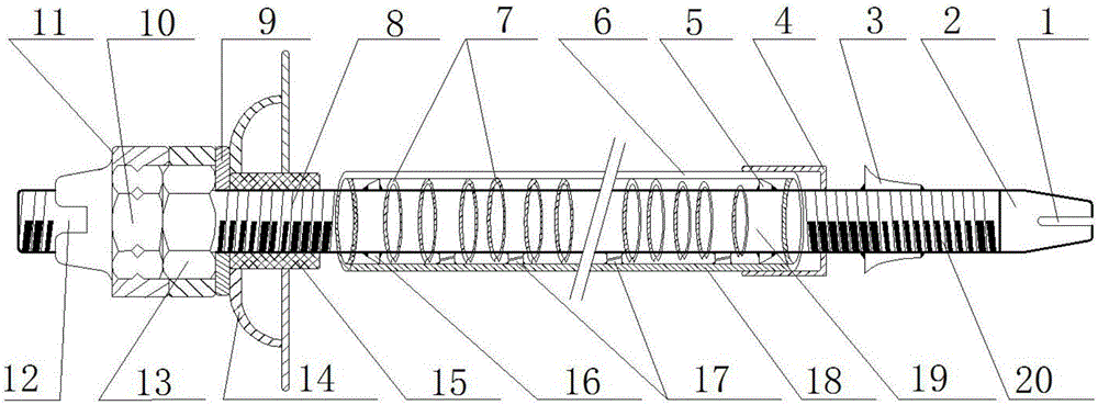 Novel durable magnetization anchor rod