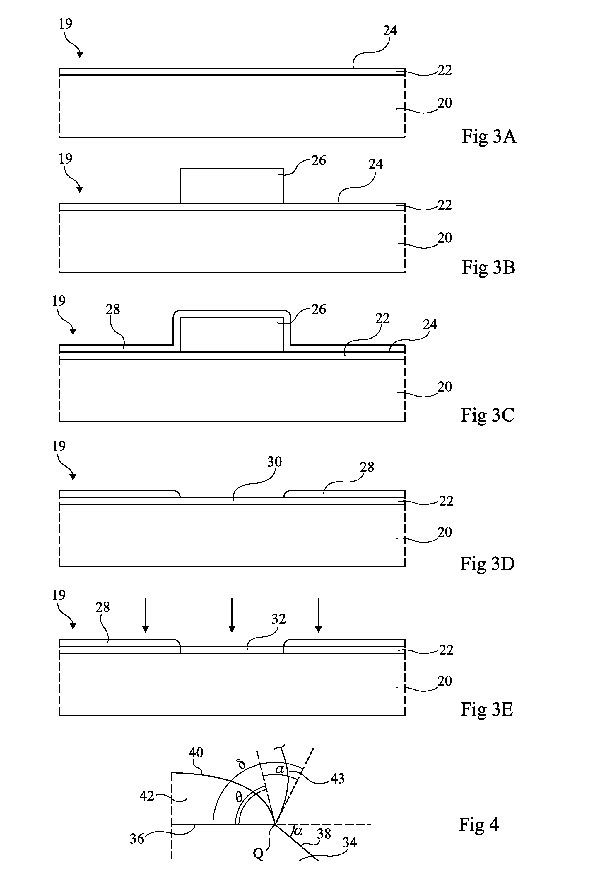 Method for producing at least one pad assembly on a support for the self-assembly of an integrated circuit chip on the support by the formation of a fluorinated material surrounding the pad and exposure of the pad and the fluorinated material to an ultraviolet treatment in the presence of ozone