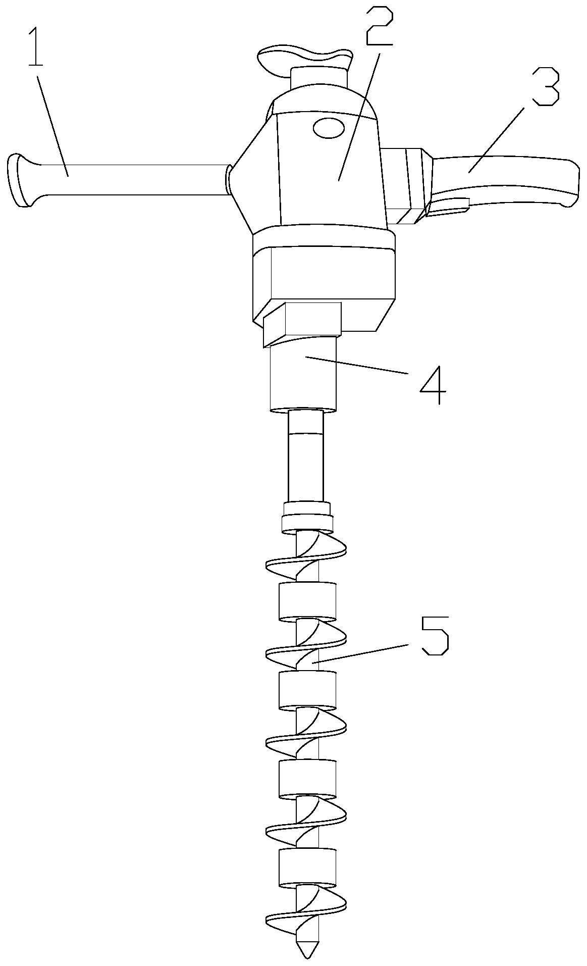 An electric drill device for measuring while drilling to prevent mud loss and air bubble lubrication