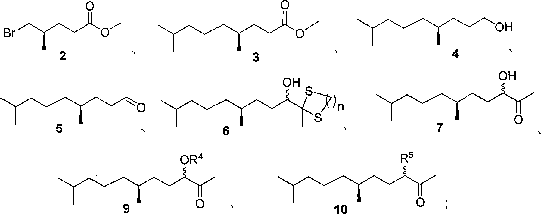 (6S)-6-methyl-2-ketone derivant, synthesizing method and use in synthesis of (S)-methoprene