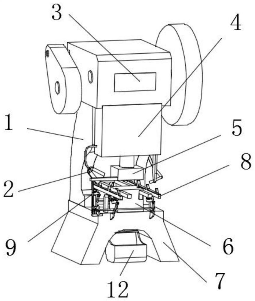 Novel plate stamping mechanical equipment convenient for stamping