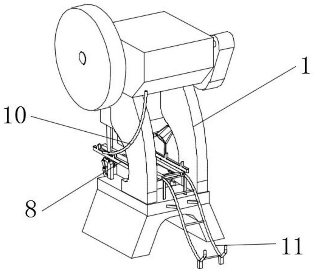 Novel plate stamping mechanical equipment convenient for stamping