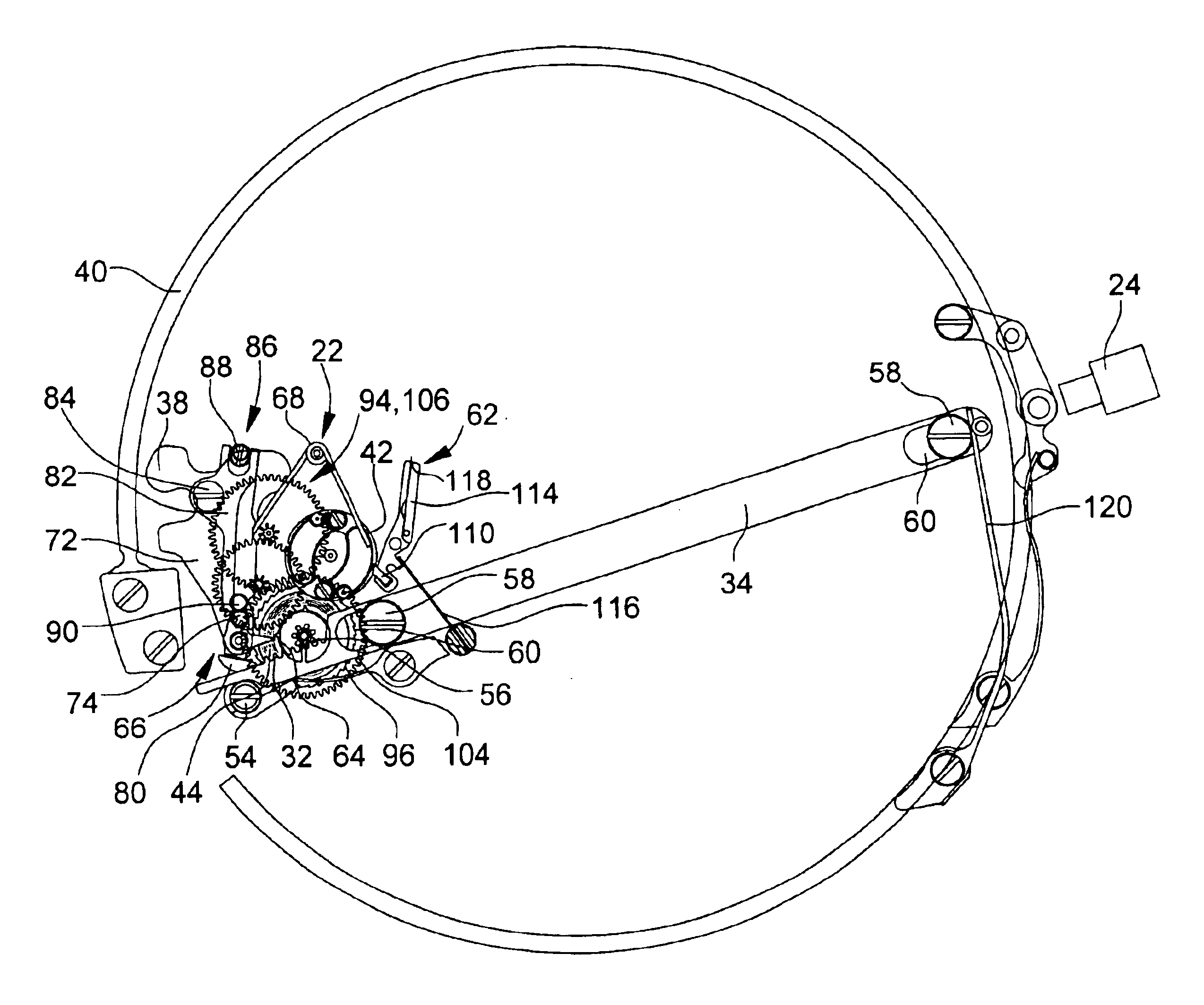 Timepiece including a striking work