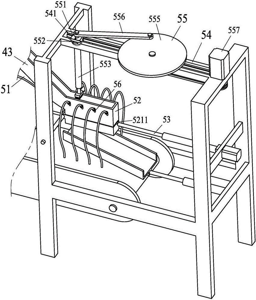 Tomentum clearing machine for medicinal eriobotrya japonica thunb