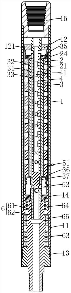 All-metal dynamic seal concentric righting type underground volume motor