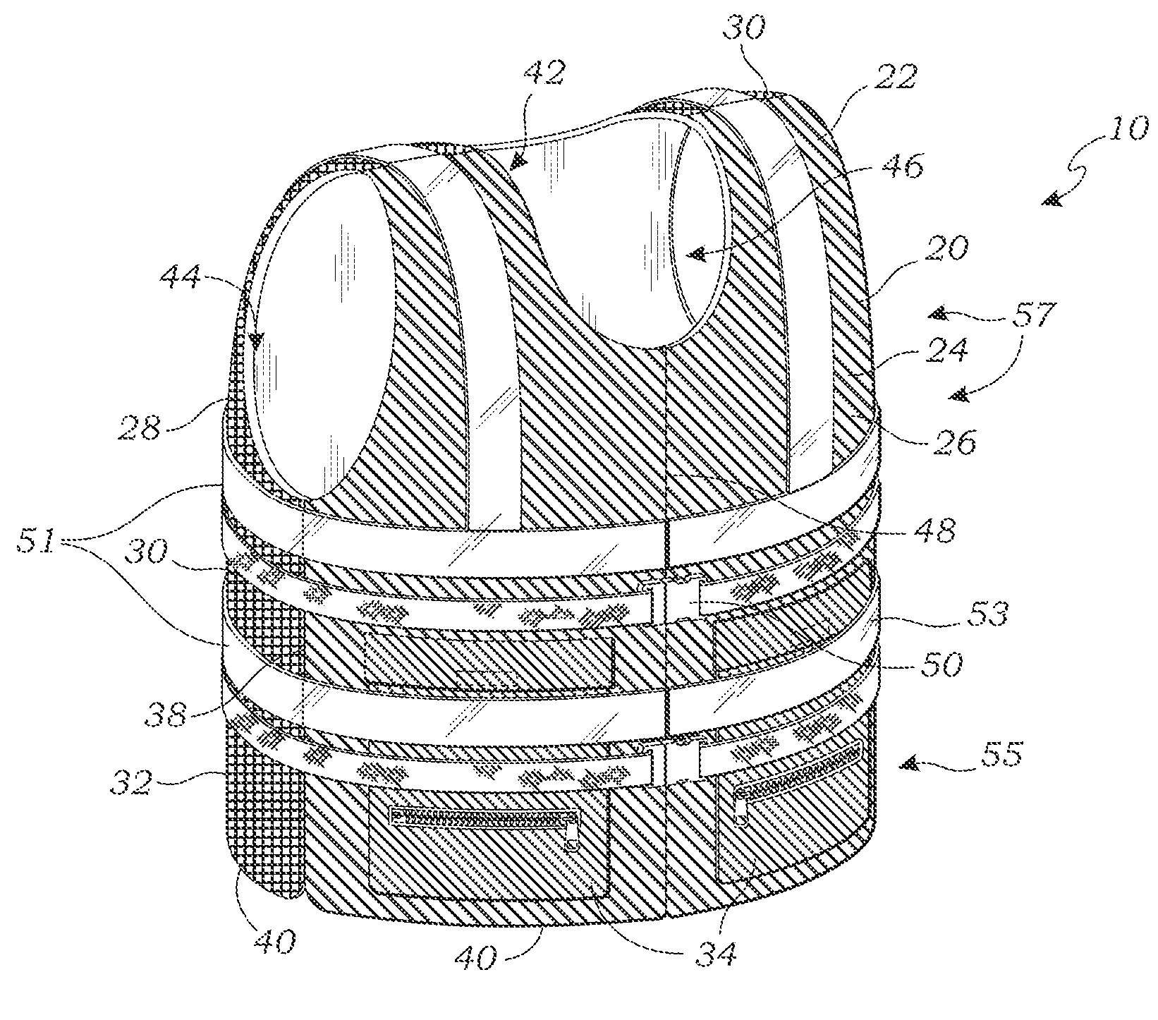 Directional safety vest