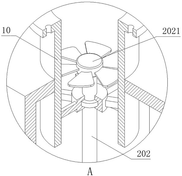 Multi-section combined sewage treatment system