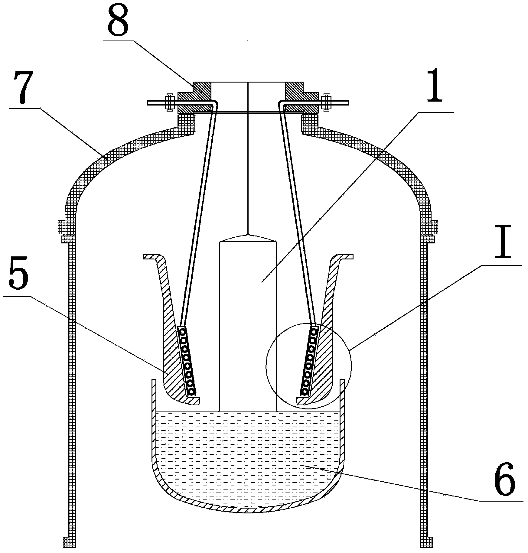 Single crystal furnace capable of improving czochralski-method single crystal growth speed