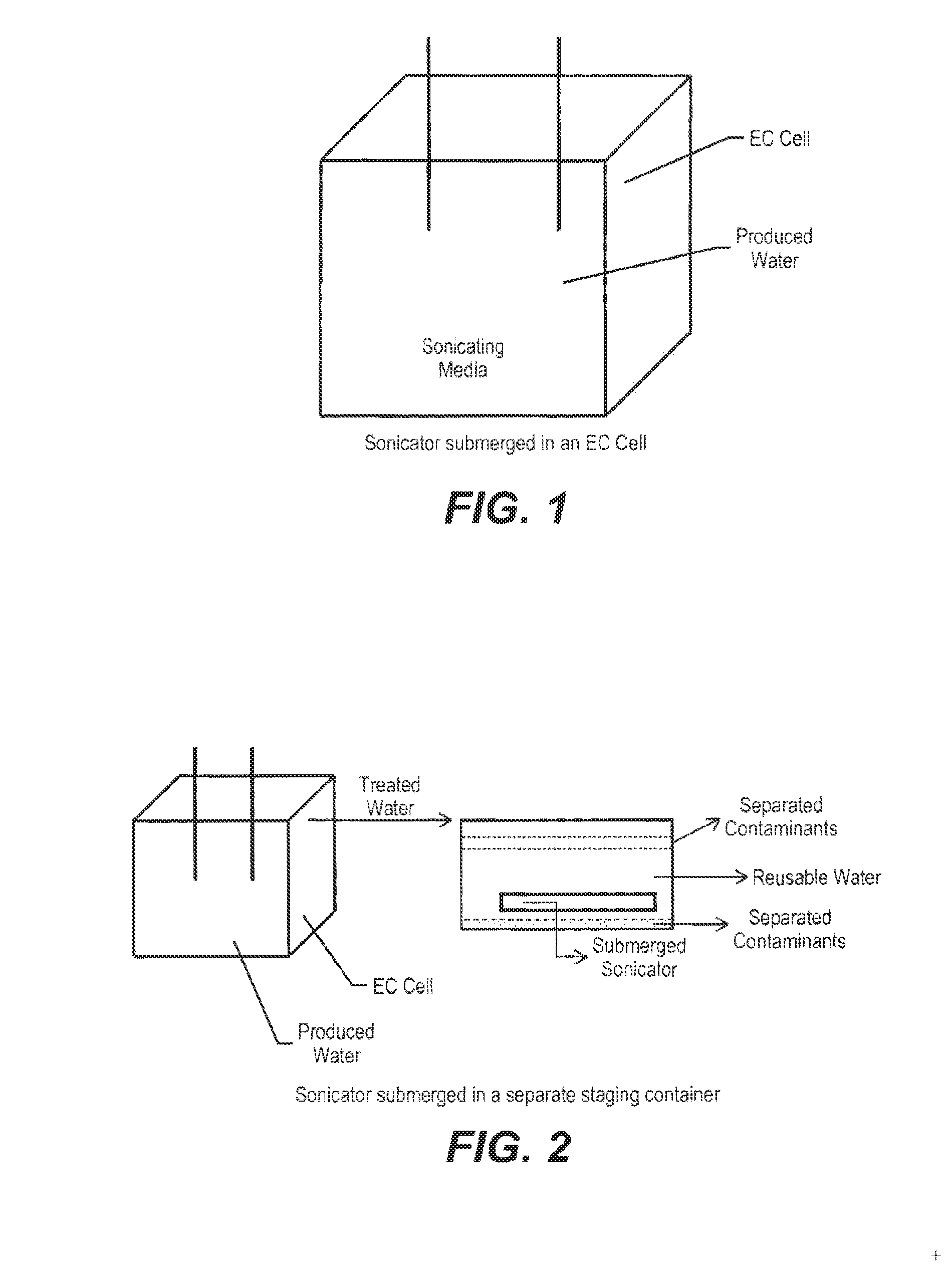 Method for Water Treatment Coupling Electrocoagulation and Sonic Energy