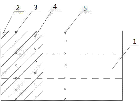 Method for treating hanging arch through medium-length hole blasting