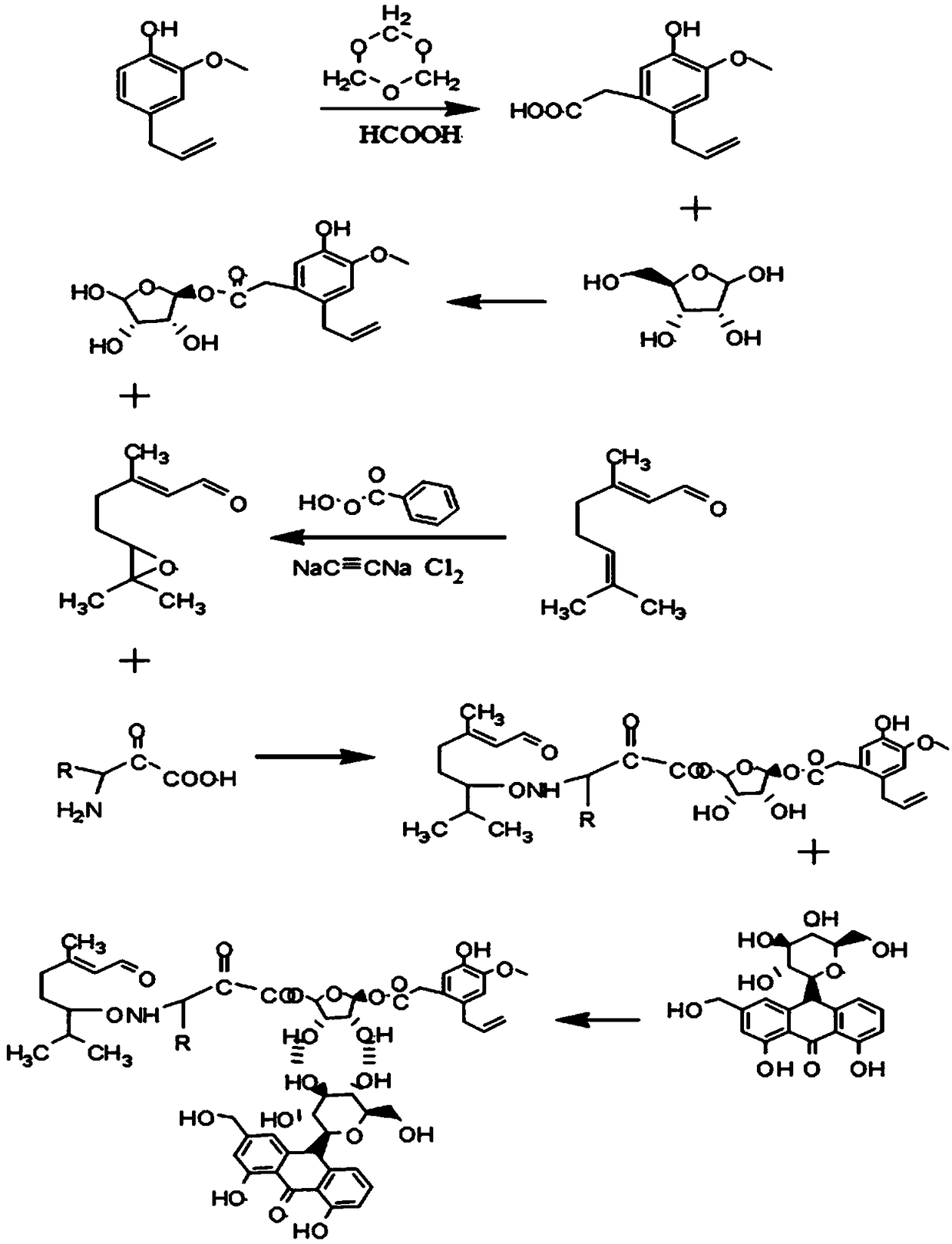 Agricultural environment-friendly antibacterial agent and preparation method thereof