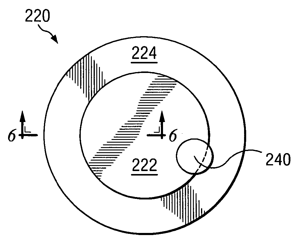 Chemical mechanical polish with multi-zone abrasive-containing matrix