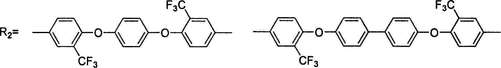 Fluorine-containing polyimide basal body resin and preparation method thereof