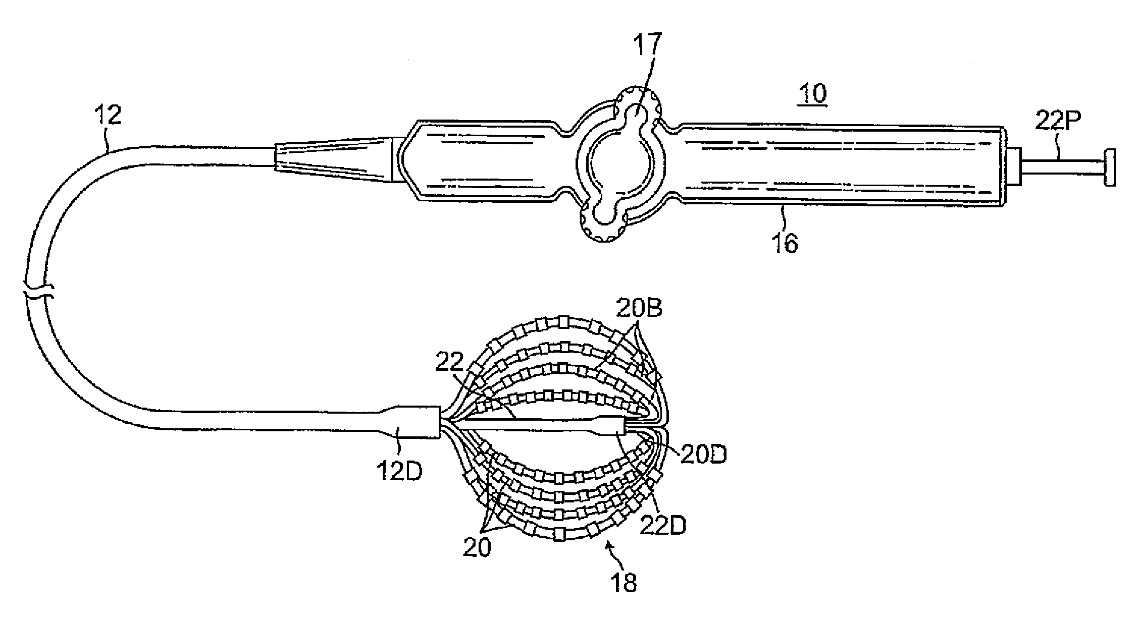 Basket catheter with deflectable spine