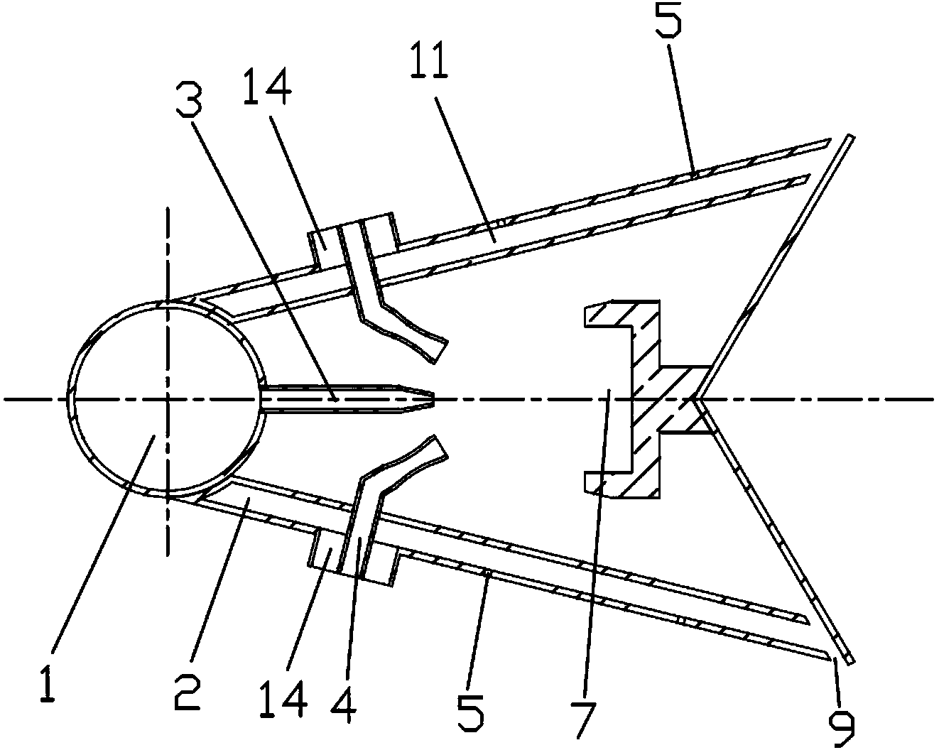 Afterburner oil supply device