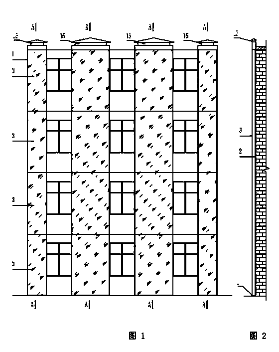 Solar wall heat supplying and radiating system