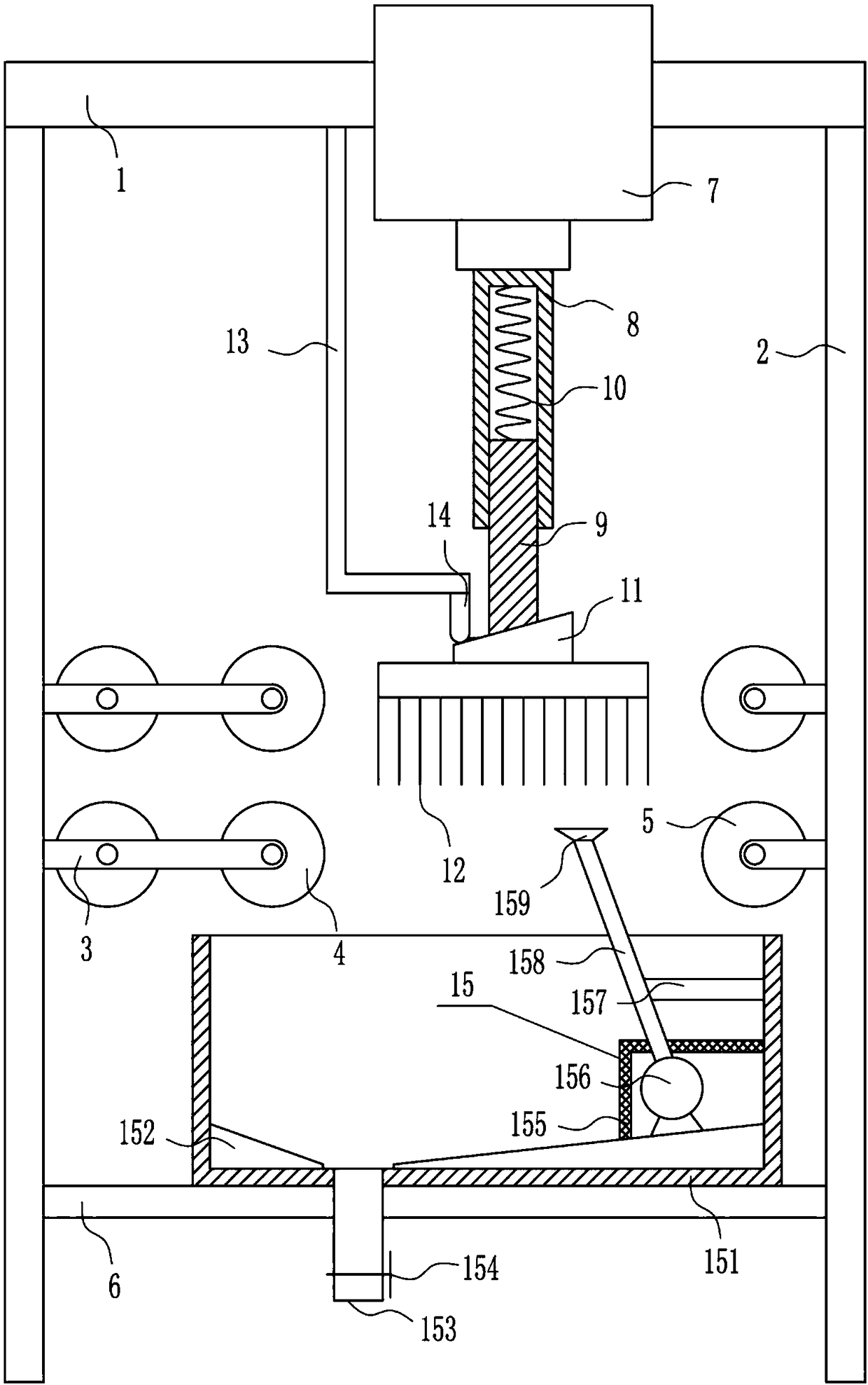 Petroleum processing filtering net cleaning equipment