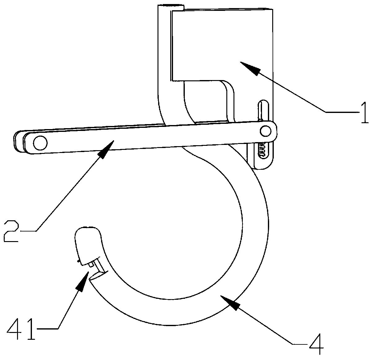 Anti-disengagement device for lifting hook of crane