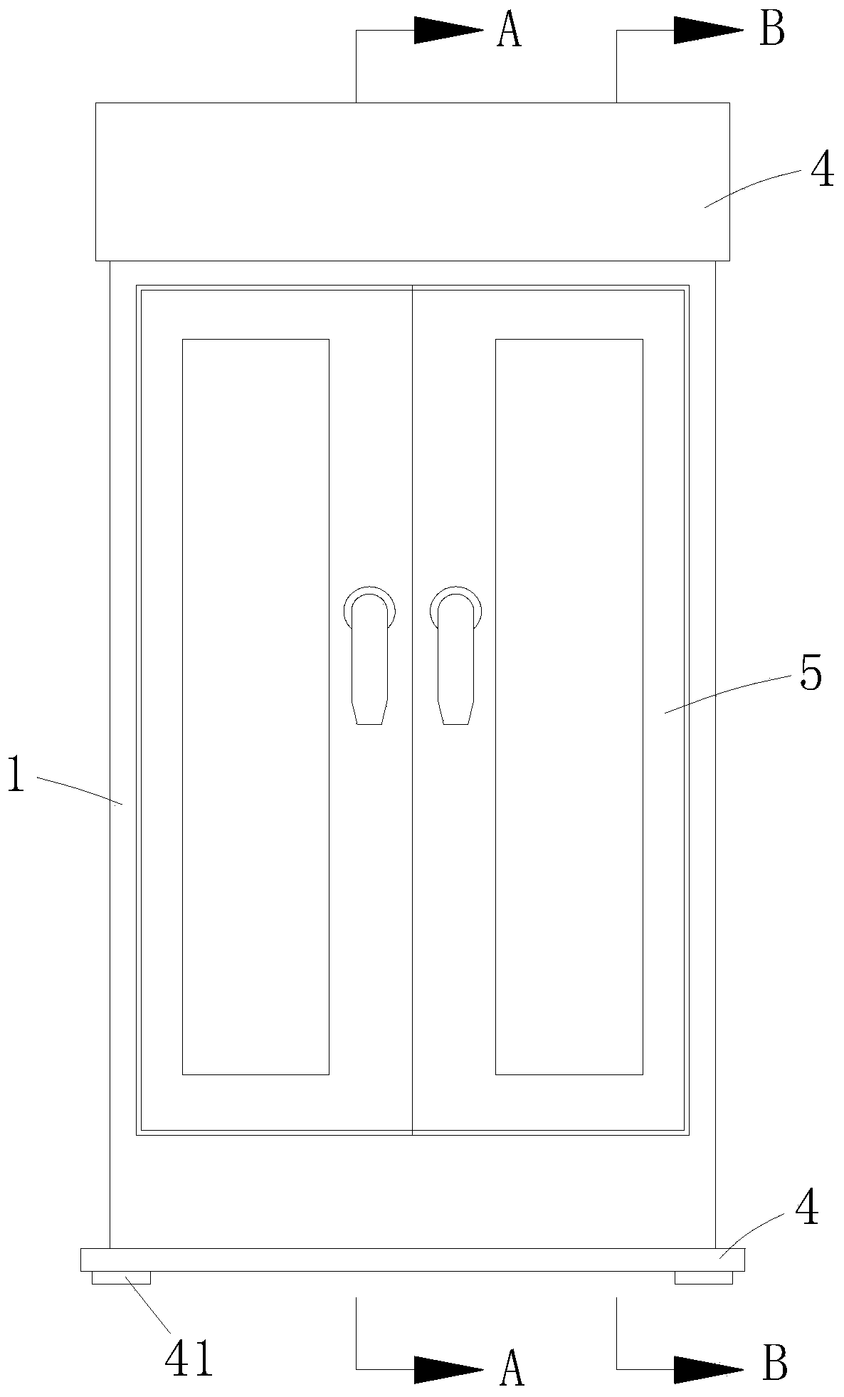 Closed high-and-low voltage power distribution cabinet suitable for multiple places