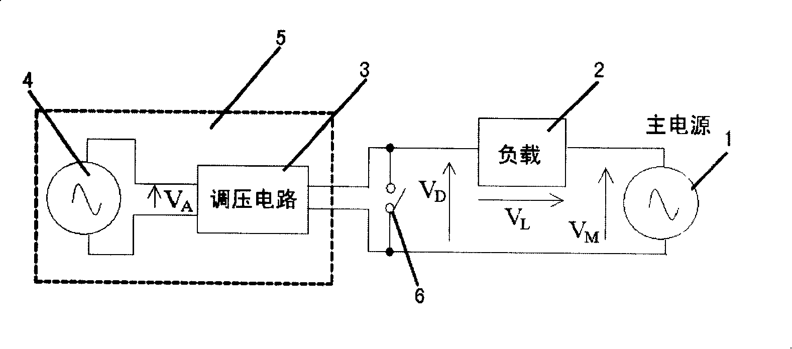 Electric voltage regulating and controlling circuit of illumination light