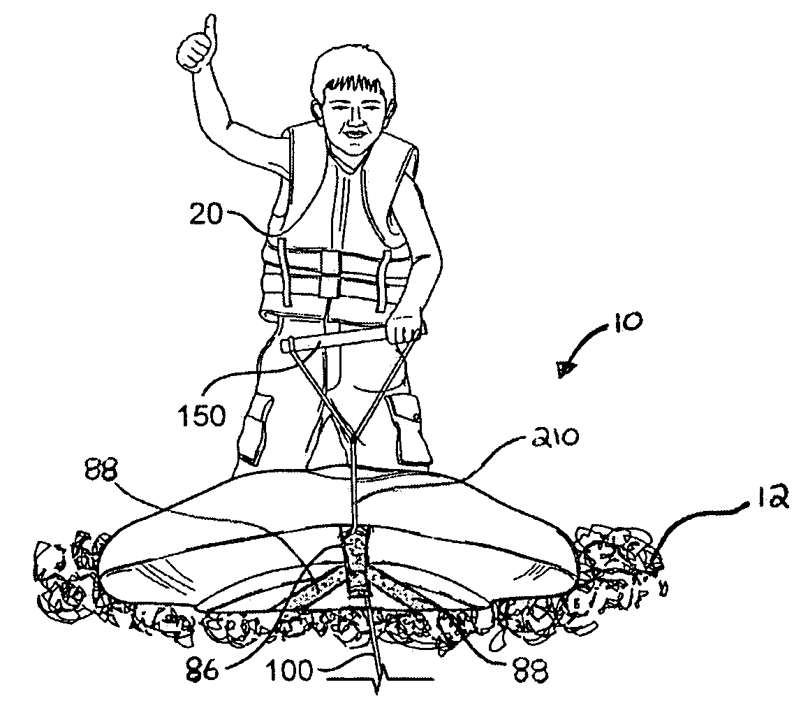 Water sport training device