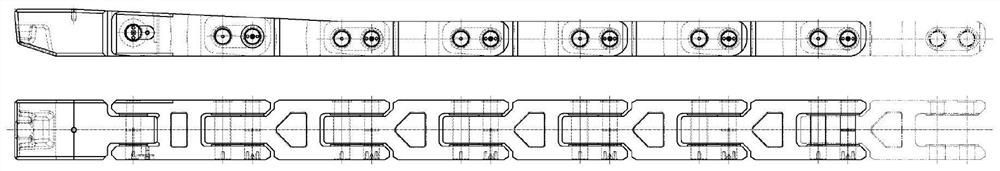 Parameterization design method and system for dummy bar of continuous caster