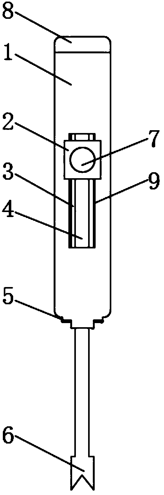 V-shaped carving knife for woodwork carving