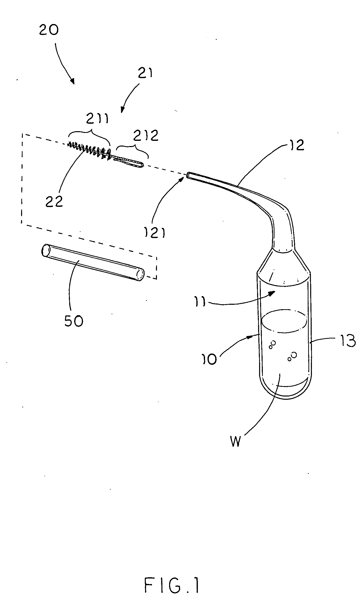 Interproximal squirt brush