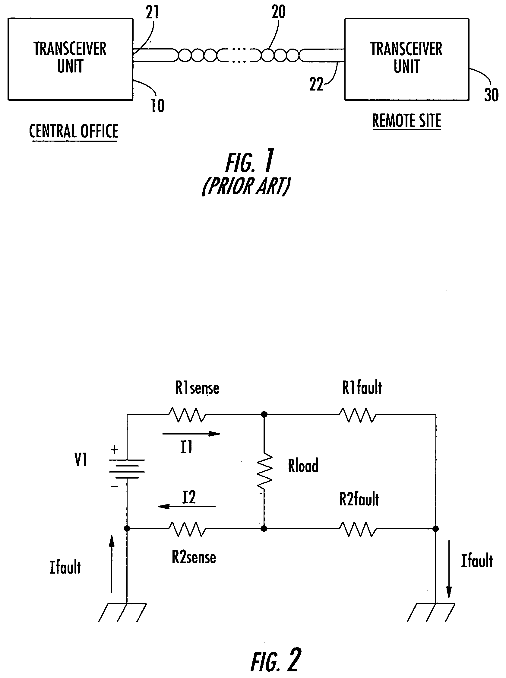 Technique for independent ground fault detection of multiple twisted pair telephone lines connected to a common electrical power source