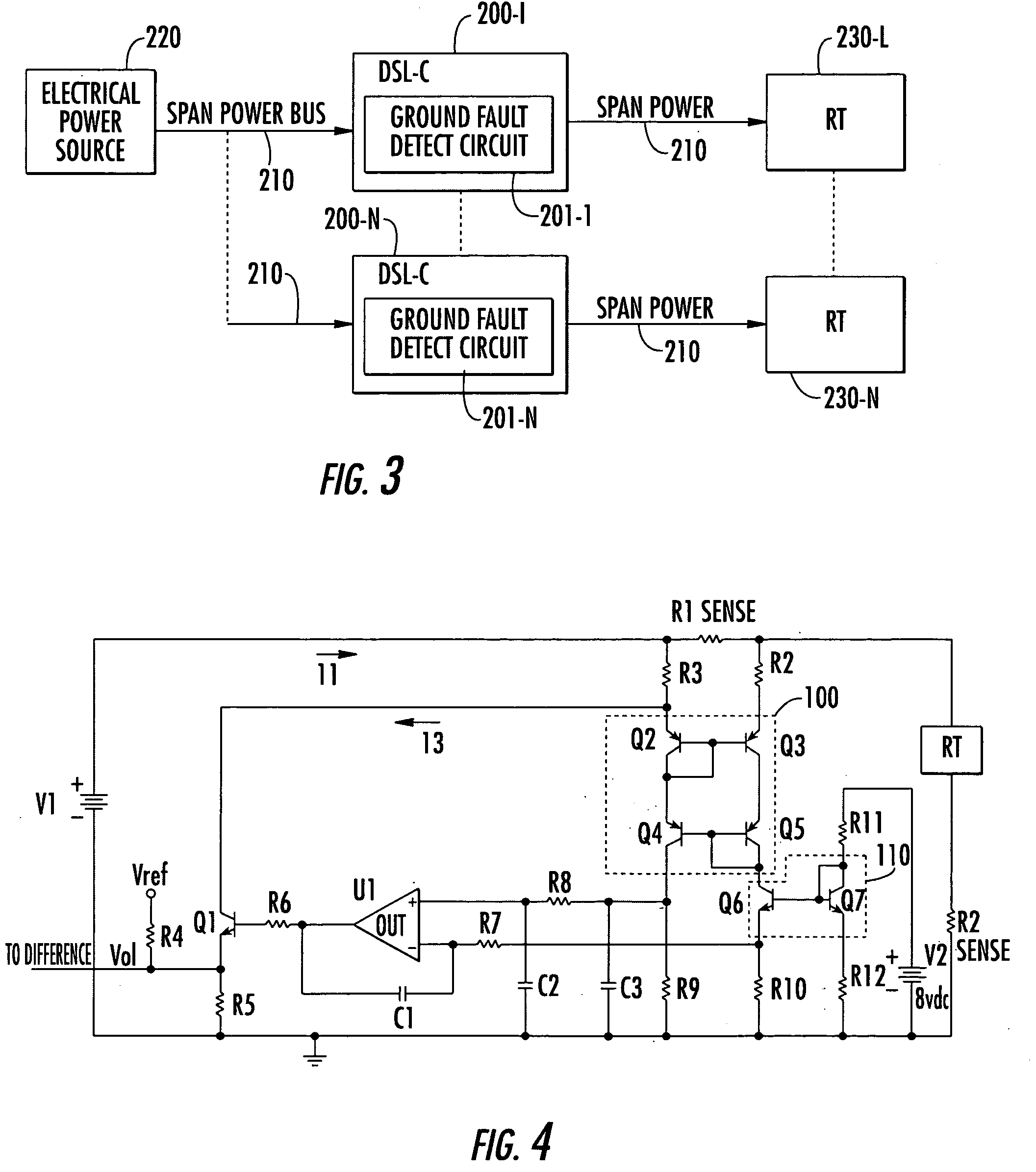 Technique for independent ground fault detection of multiple twisted pair telephone lines connected to a common electrical power source