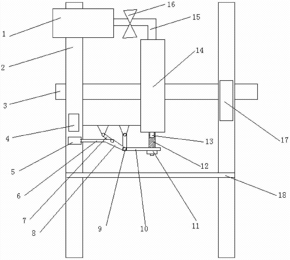 Automatic spraying device