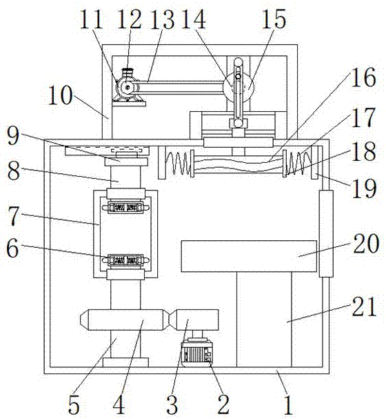 Drying and coiling integrated device for colored spun yarn production