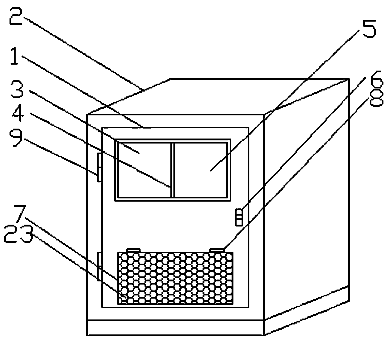 Distribution box shell capable of monitoring in-box circuit