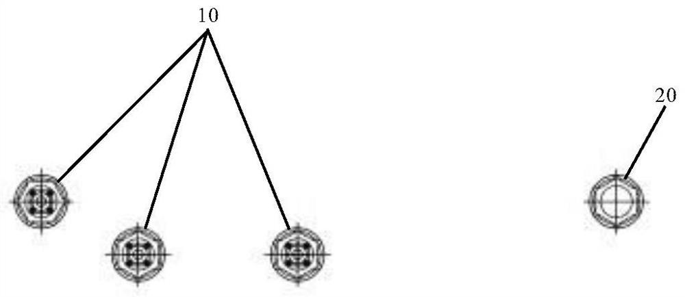 Walking positioning detection device of rail type mobile equipment