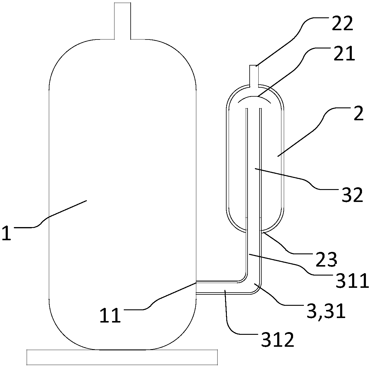 Liquid accumulator assembly, control method thereof and air conditioner system