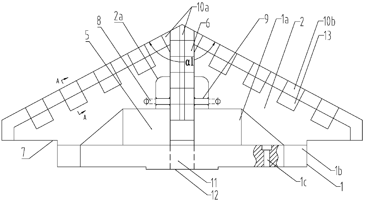 Central fishtail cutter