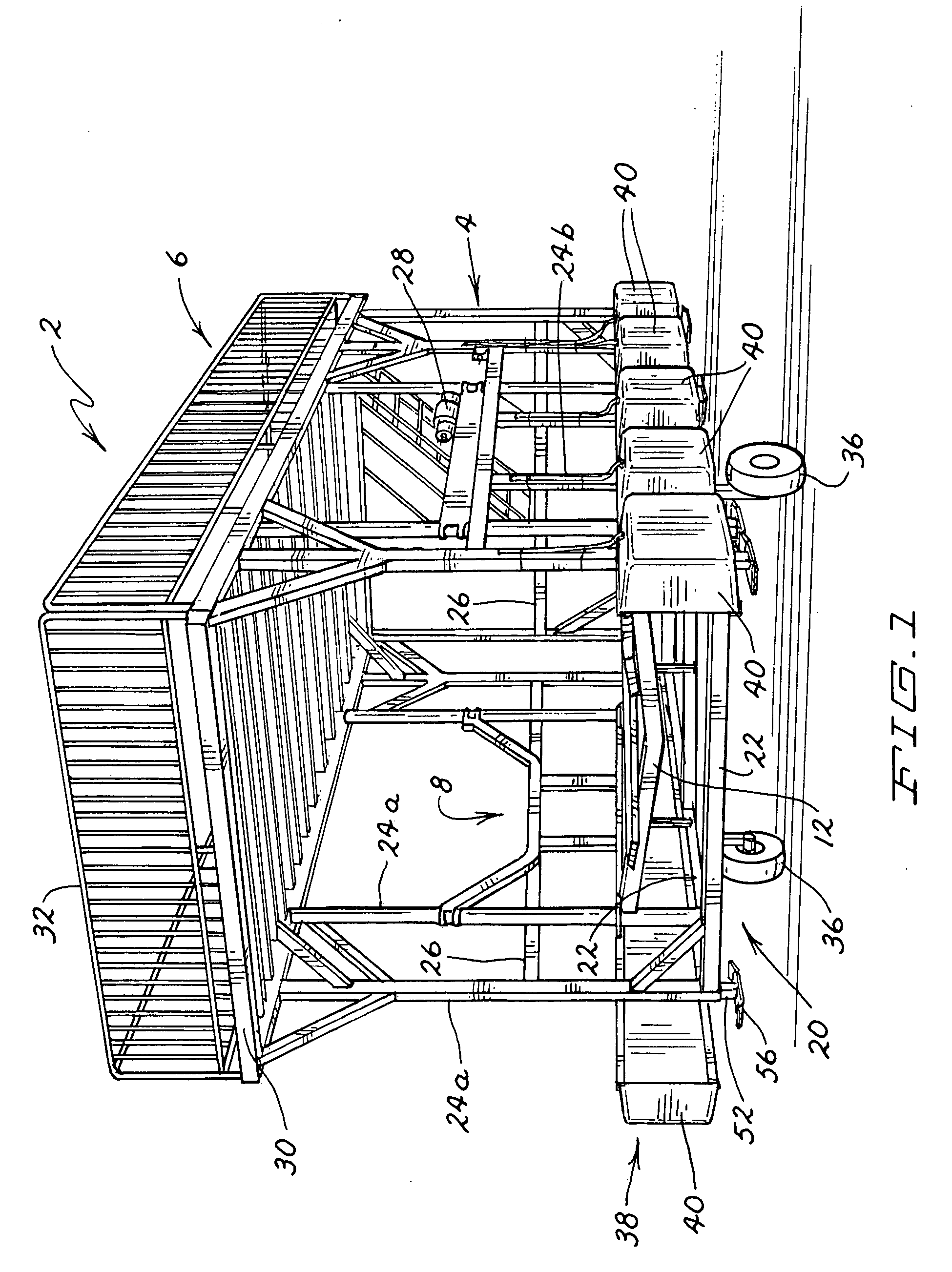 Seasonal, multi-use, multi-level structure transportable both by ground and water for use in a body of water