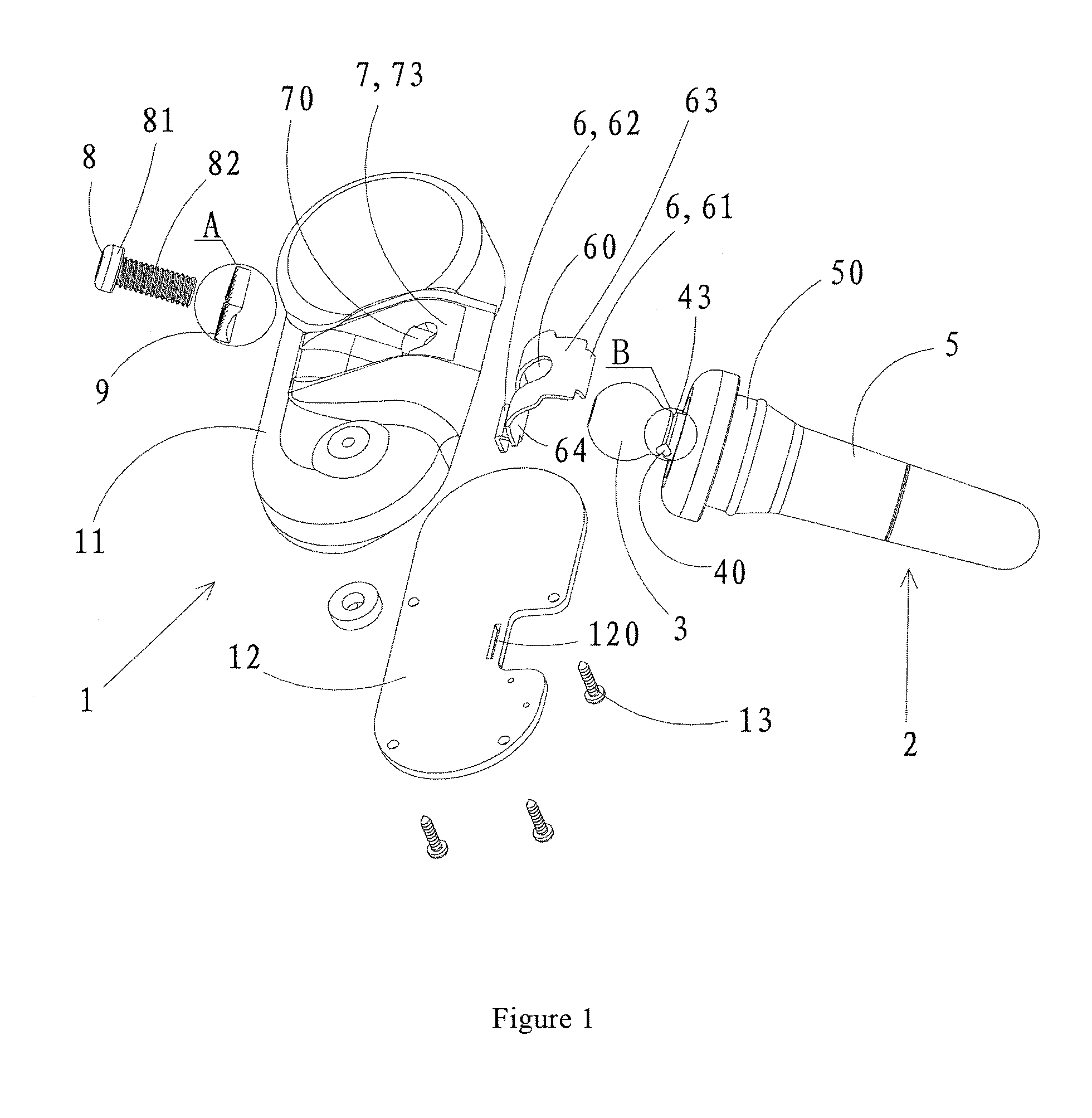 Signal transmission device for tire pressure gauge with a gas nipple