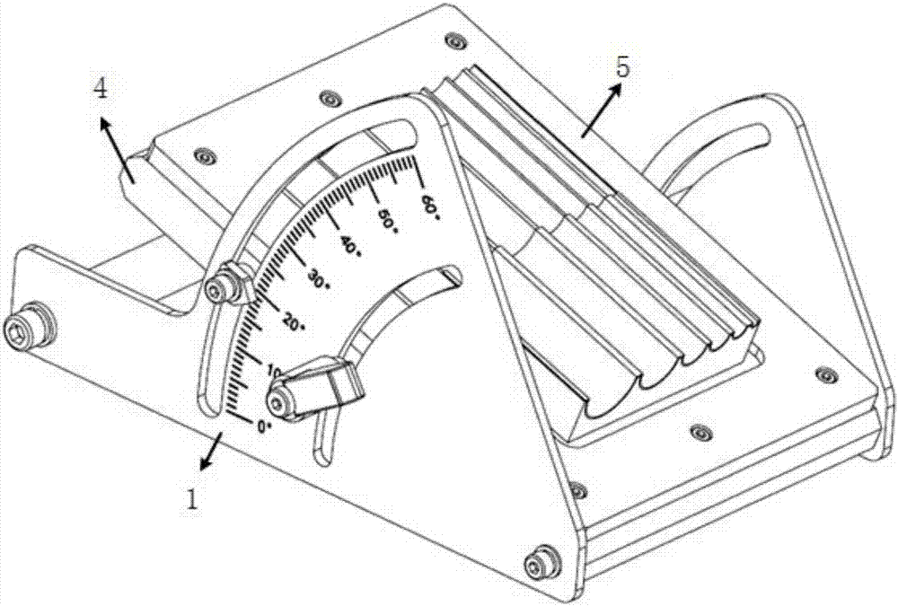 Replaceable arc rubber track friction coefficient testing device