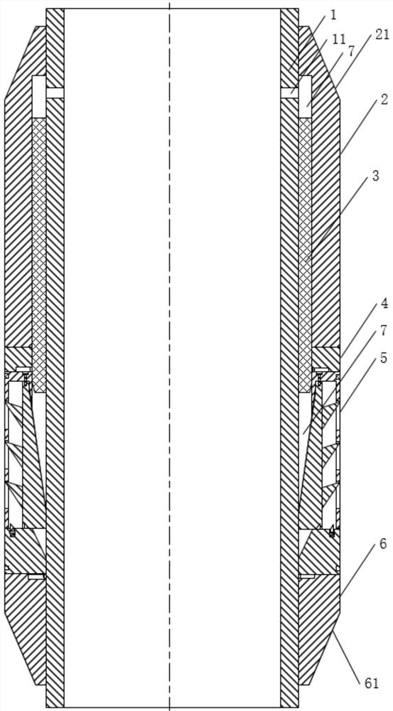 A kind of prestressed ground anchor and its method for segmental completion of horizontal well screen pipe