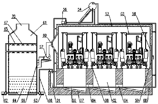 Novel fermenting bed device and fertilizer fermenting method