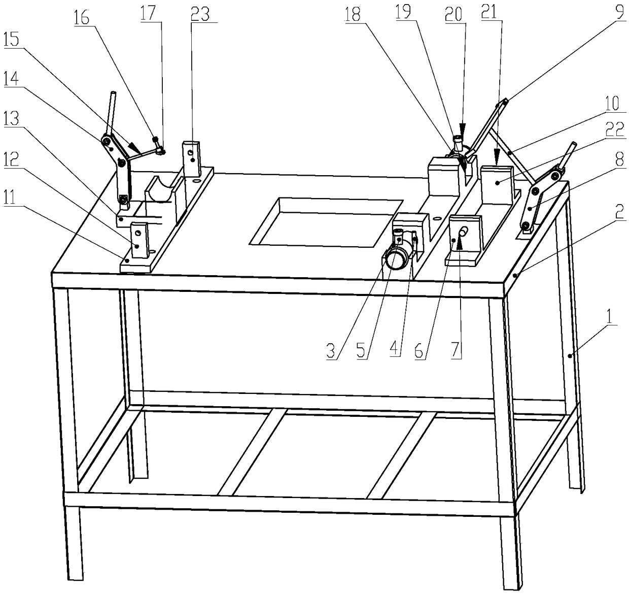 Motorcycle part welding tool fixture