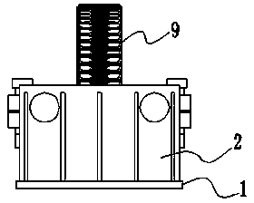 Device and method for testing elongation and pull-apart of integral rubber track in horizontal state