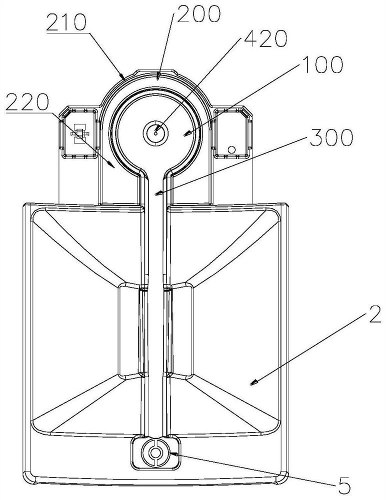 An ultrasonic cleaning device