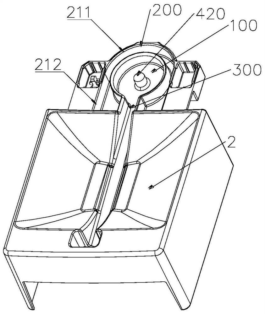 An ultrasonic cleaning device